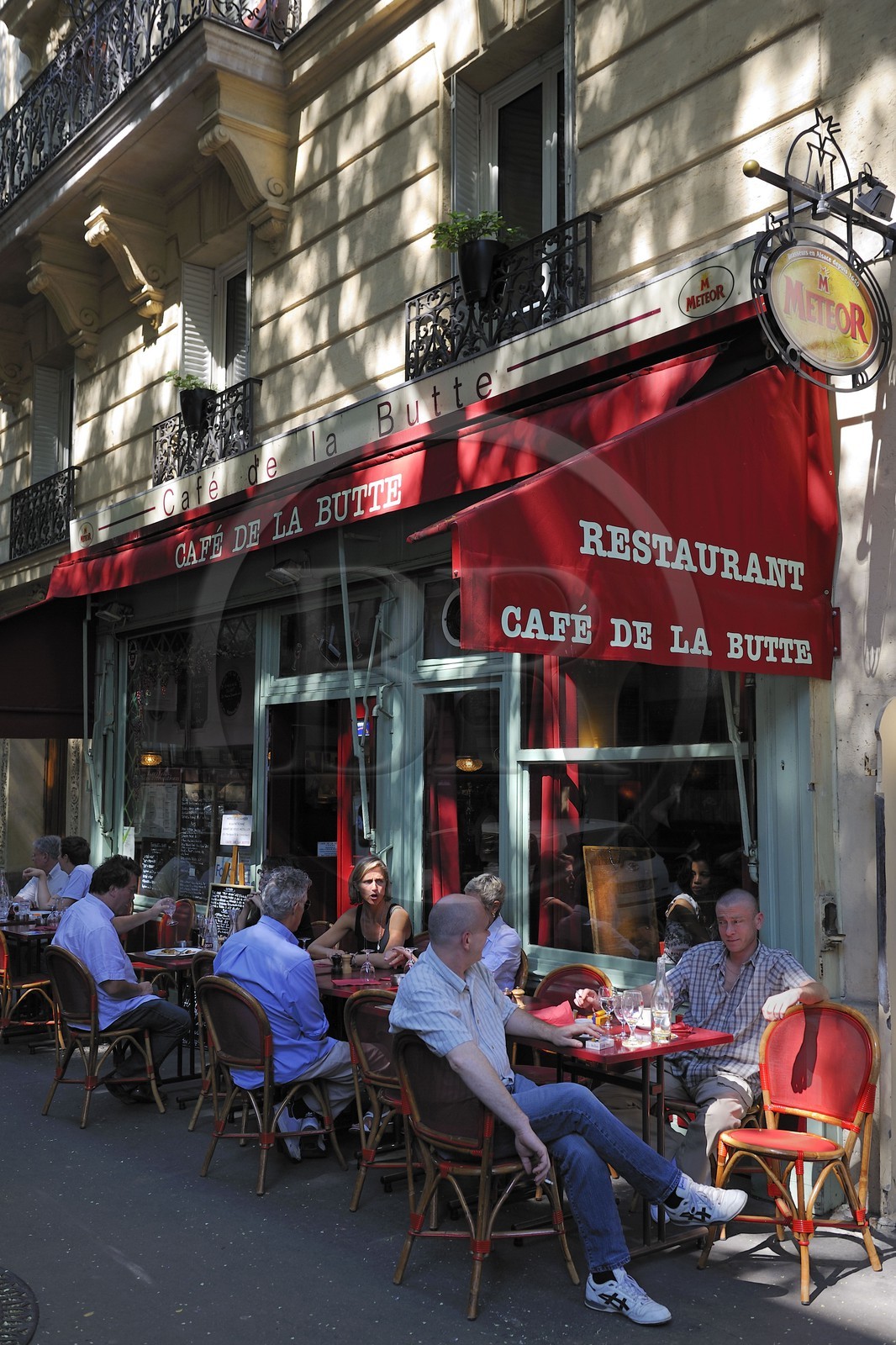 France, Paris (75), le Café de la Butte rue Caulaincourt