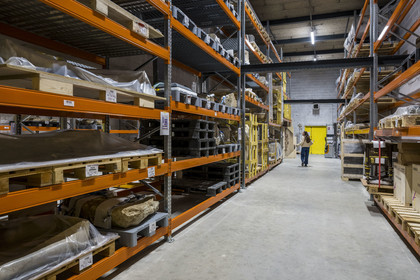 France, Saône-et-Loire (71), Autun, réserves lapidaires du musée Rolin