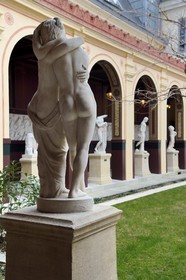 France, Paris, Saint Germain des Pres district, Ecole nationale superieure des Beaux-Arts (Fine Arts school), Cour du Murier