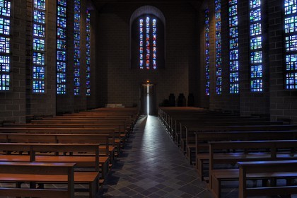 France, Manche, Cotentin, Saint Lo, Communaute du Bon Sauveur chapel by architect Joseph Marrast