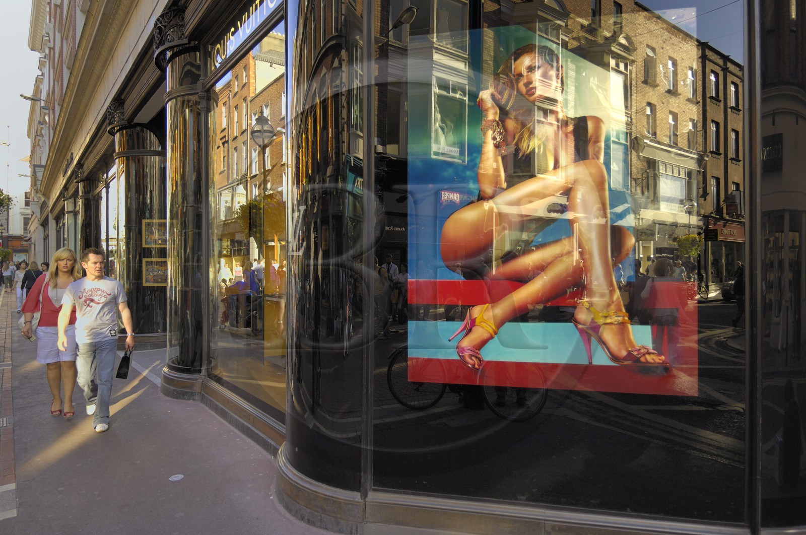 Irlande, Dublin, rue commercante du centre ville