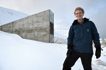 Norway, Svalbard, Spitzbergen, Longyearbyen, Svalbard Global Seed Vault (Seed Bank), Cary Fowler at the initiative of the Global Crop Diversity Trust and Seed Vault Project