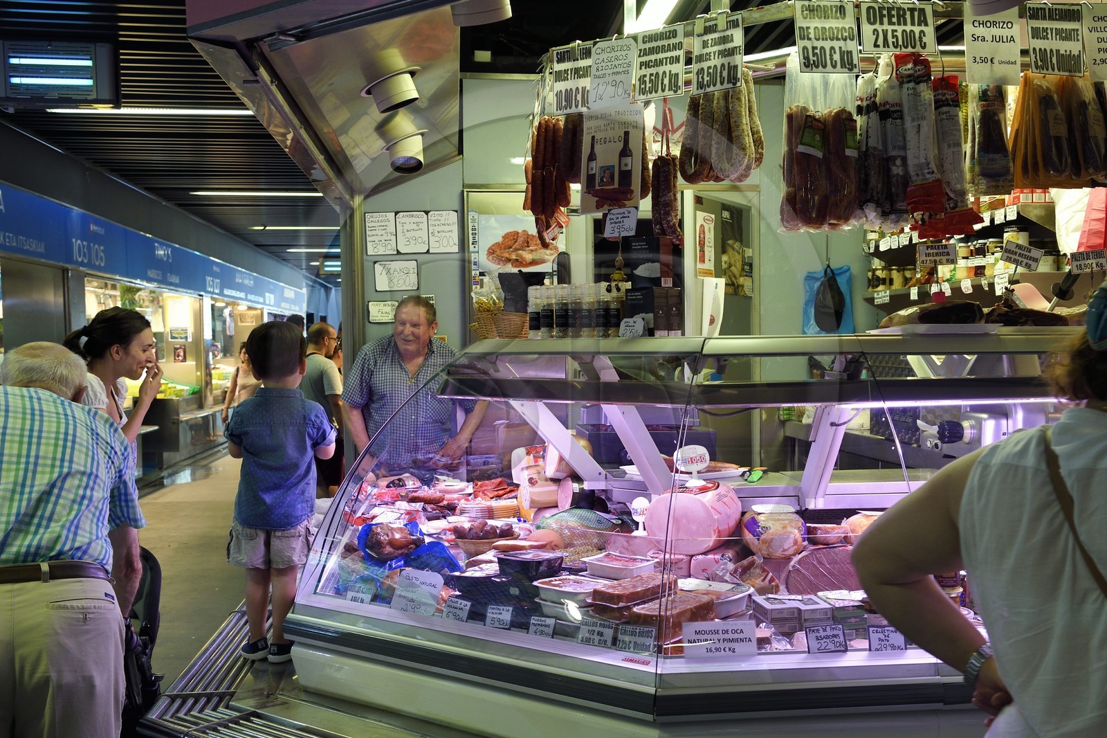 Espagne, Pays basque espagnol, Biscaye, Bilbao, le marché de la Ribera (mercado)