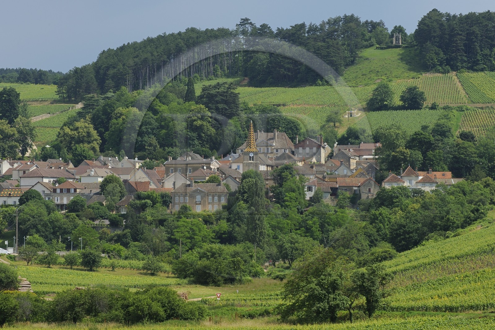France, Côte d'Or (21), le village de Pernand-Vergeles