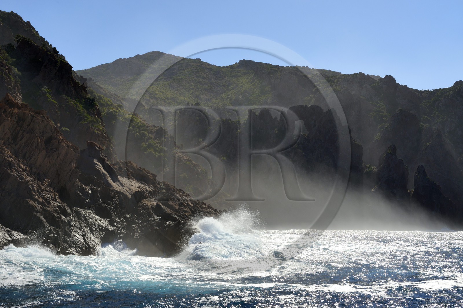 France, Corse-du-Sud (2A), Golfe de Porto, classé Patrimoine Mondial de l'UNESCO, Réserve naturelle de Scandola