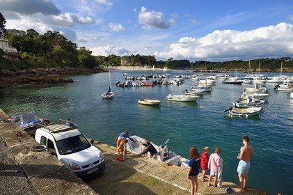 France, Finistere (29), Nevez, Port Manech Harbor
