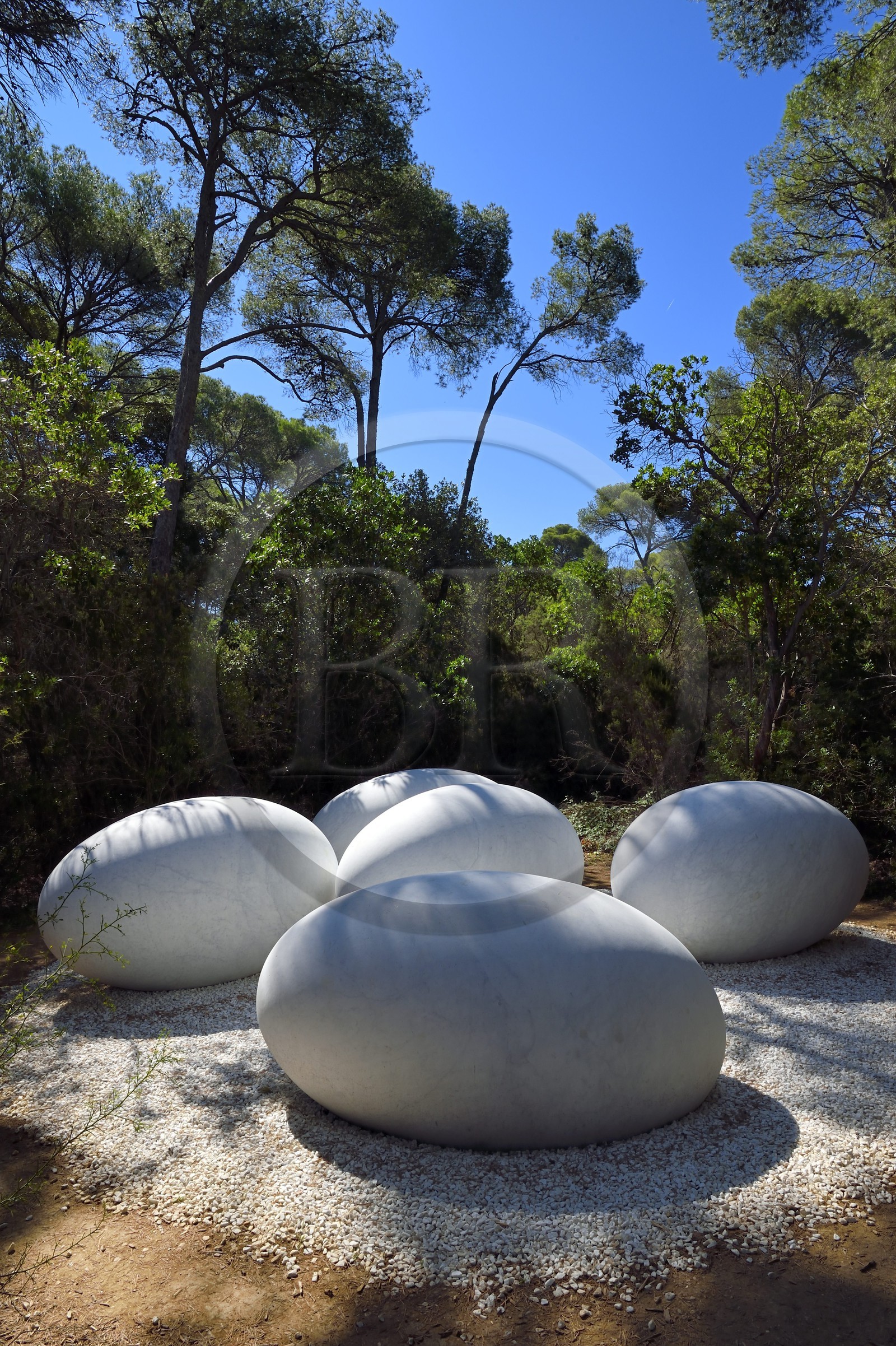 France, Var (83), Iles d'Hyères, parc national de Port Cros, Ile de Porquerolles, la Fondation Carmignac, La Couvée (2018) de Nils Udo