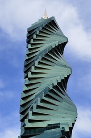 Panama, Panama City, the F&F Tower previously known as the Revolution Tower and also as El Tornillo (the screw)
