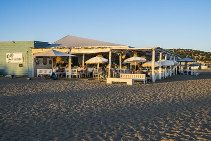 France, Hérault (34), Sète, plage du Lido, restaurant paillote La Ola