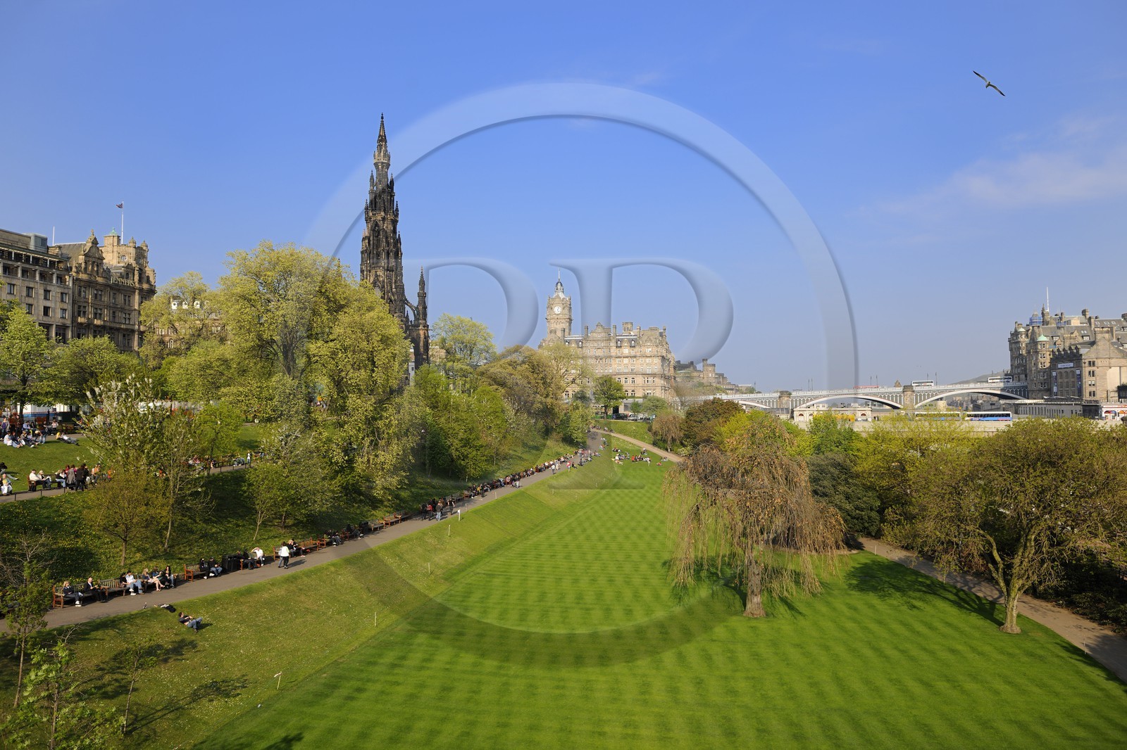 Royaume-Uni, Ecosse, Edimbourg, West Princes street gardens