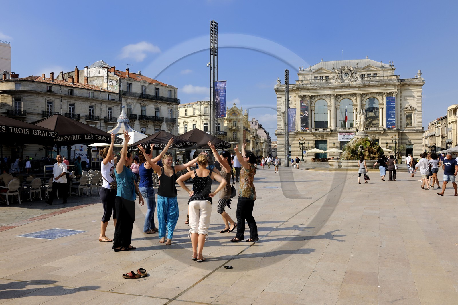 France, Hérault (34), Montpellier, l'Opéra place de la Comédie