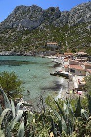 France, Bouches du Rhone, Marseille, National Park of the Calanques, Calanque de Sormiou, Calanque de Sormiou (cove) (request for authorization necessary before publication)