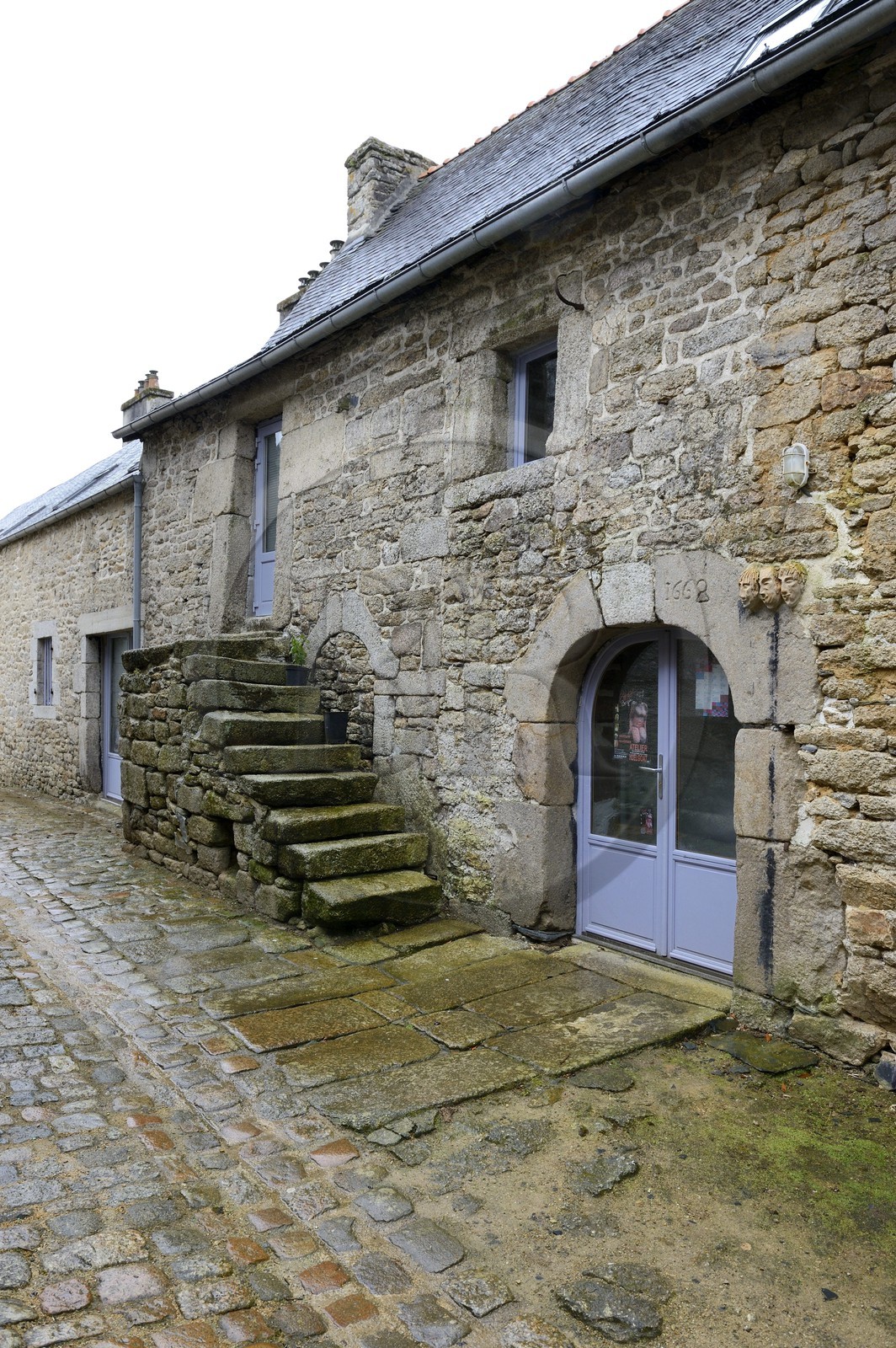 France, Finistere, Parc Naturel Regional d'Armorique (Armorique Natural Regional Park), Huelgoat, family home of Francois Le Bihan sieur Kervoac the briton ancestor of the writer Jack Kerouac