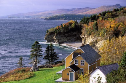 Canada, Quebec Province, Gaspesie, Forillon National Park, traditional house in Anse Blanchette