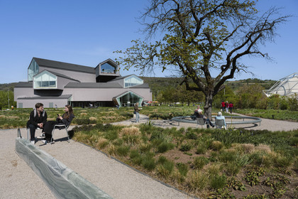 Germany, Bade-Wurtemberg, Weil am Rhein near Basel, the Vitra Campus, Vitra Haus, by architects Herzog and de Meuron (2010)