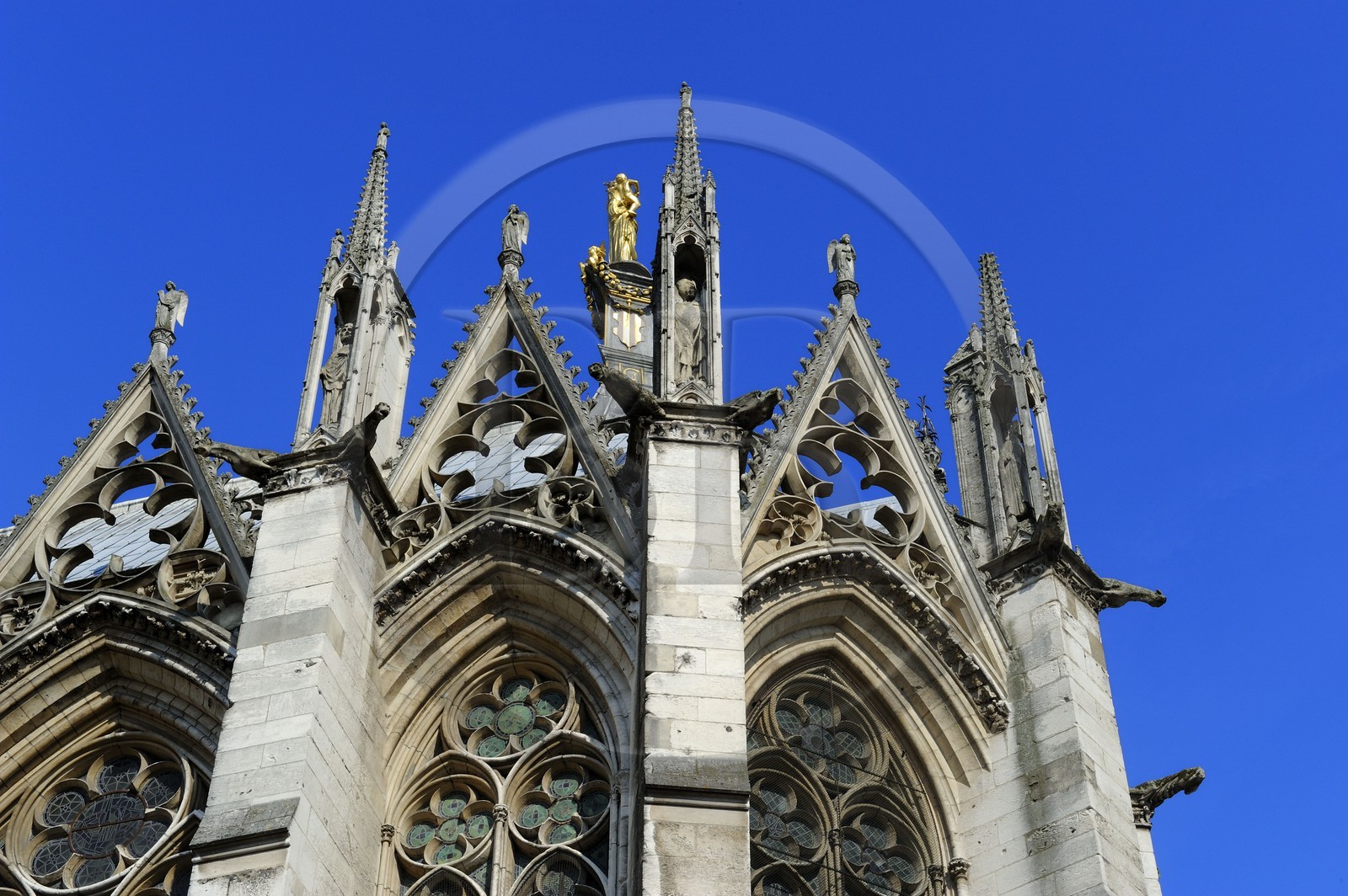 France, Seine-Maritime (76), Rouen, cathédrale Notre-Dame de Rouen, l'extérieur de la chapelle de la Vierge