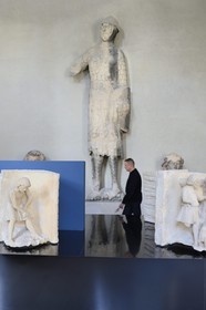 France, Marne, Reims, Palais du Tau, listed as World Heritage by UNESCO, Goliath hall (13th century)