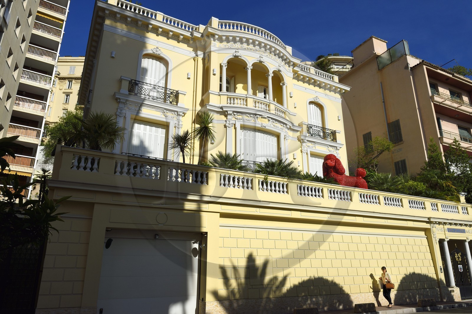 Principauté de Monaco, Monaco, quartier Moneghetti, Villa Bon Accord de style Belle Epoque au 26 boulevard de la Belgique