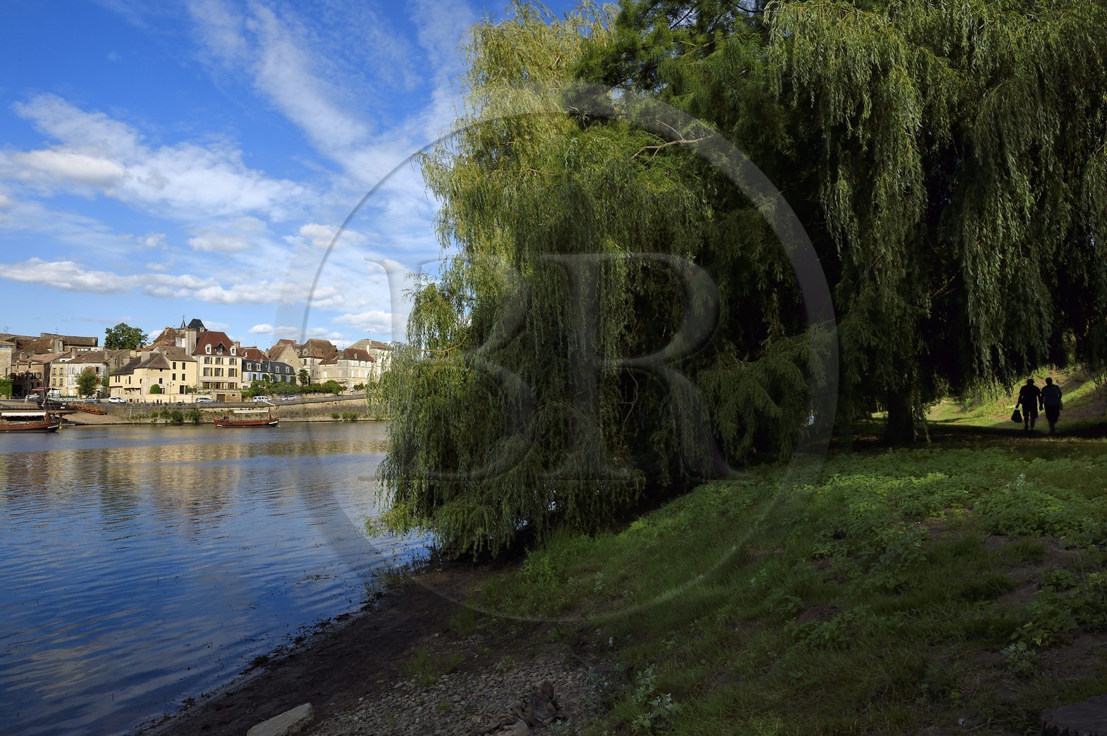 France, Dordogne (24), Bergerac, le Vieux Bergerac et les rives de la Dordogne