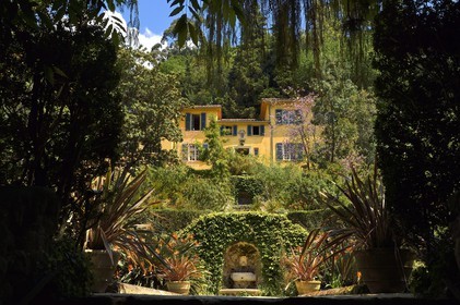 France, Alpes-Maritimes, Menton, the garden Serre de la Madone and the villa of Major Lawrence Johnston
