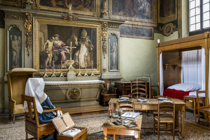 France, Cote d'Or, Beaune, area listed as World Heritage by UNESCO, Hospices de Beaune, Hotel Dieu, Saint-Hughes Hall