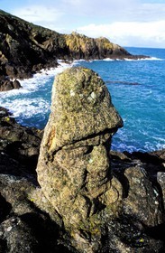 France, Ille et Vilaine, Rotheneuf, sculpted Rocks by Father Foure between 1870 and 1900