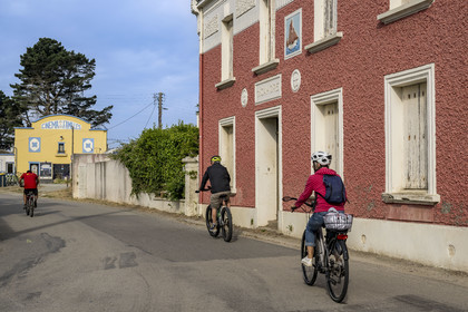 France, Morbihan, Groix Island, Le Bourg, Family Cinema, an associative cinema