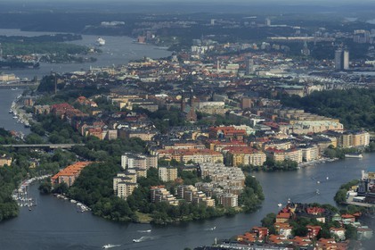 Sweden, Stockholm (aerial view)