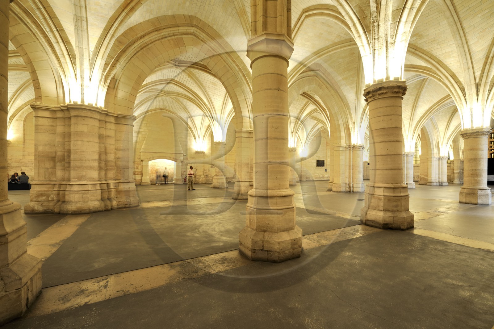 France, Paris (75), Ile de la Cité, la Conciergerie dans le Palais de Justice, la salle des Gens d'armes (1302)