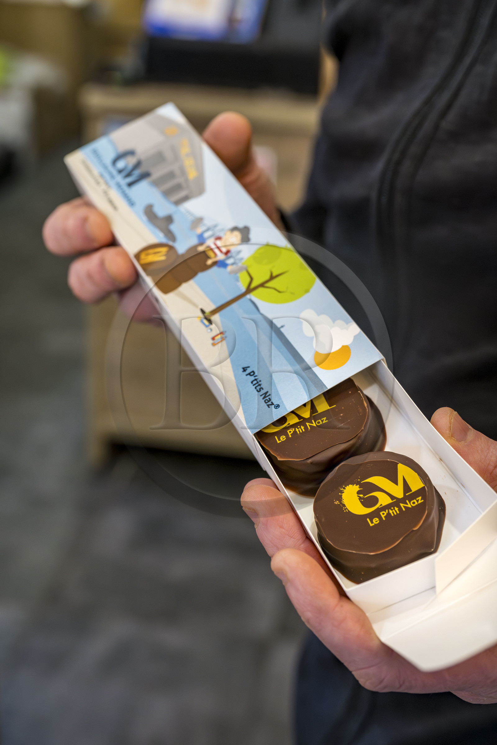 France, Loire-Atlantique (44), Saint-Nazaire, le P'tits Naz créé par l'artisan Maître chocolatier Guillaume Menand