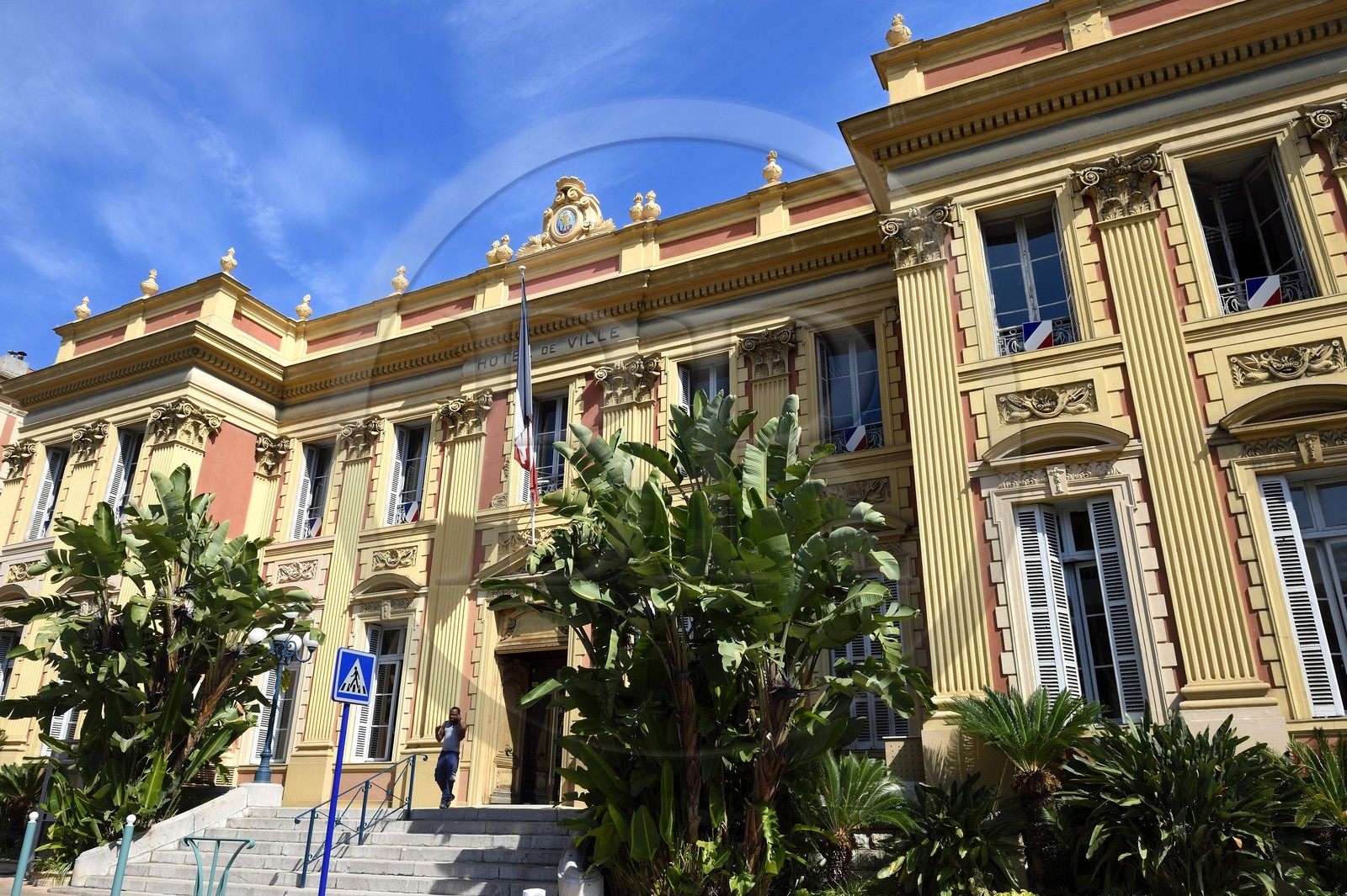 France, Alpes-Maritimes (06), Menton, l'Hotel de Ville