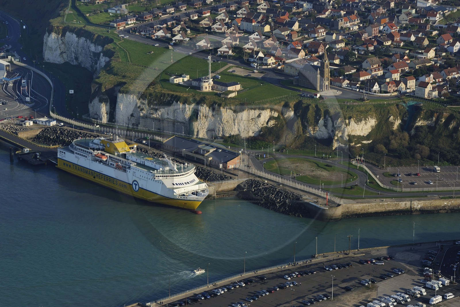 France, Seine-Maritime (76), Dieppe (vue aérienne)
