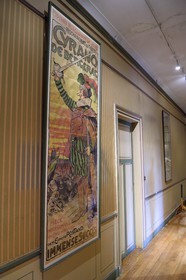 France, Pyrenees Atlantiques, Basque Country, Cambo les Bains, Villa Arnaga, the French author Edmond Rostand's house and museum, original poster of Cyrano de Bergerac