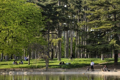 France, Paris (75), le Bois de Boulogne, mare Saint James