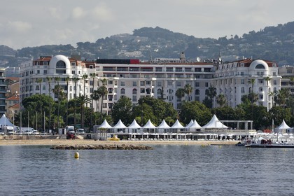 France, Alpes-Maritimes, Cannes, the Majestic hotel from the groupe Barrière on the boulevard de la Croisette