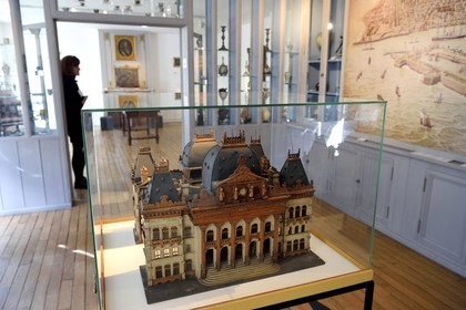 France, Seine Maritime, Le Havre, Saint-François district also called Breton district, the museum of the Hotel Dubocage de Bleville, model of the former palace of the Le Havre Stock Exchange