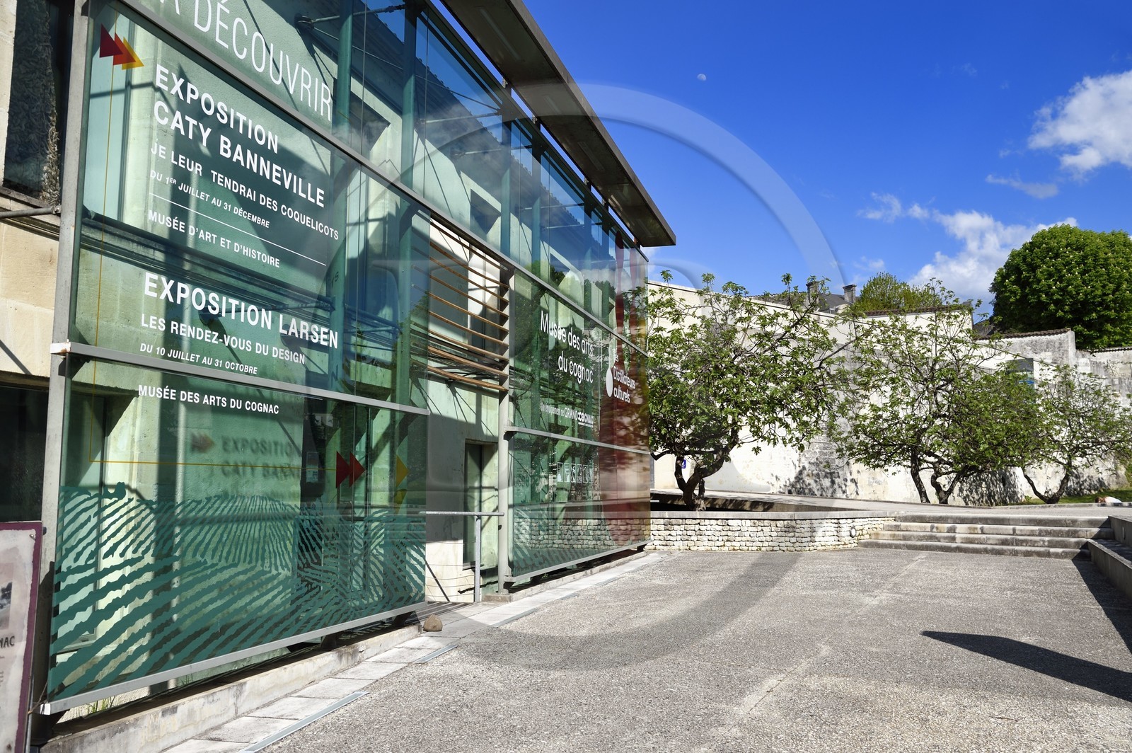 France, Charente (16), Cognac, Musée des Arts de Cognac en bordure des anciens remparts