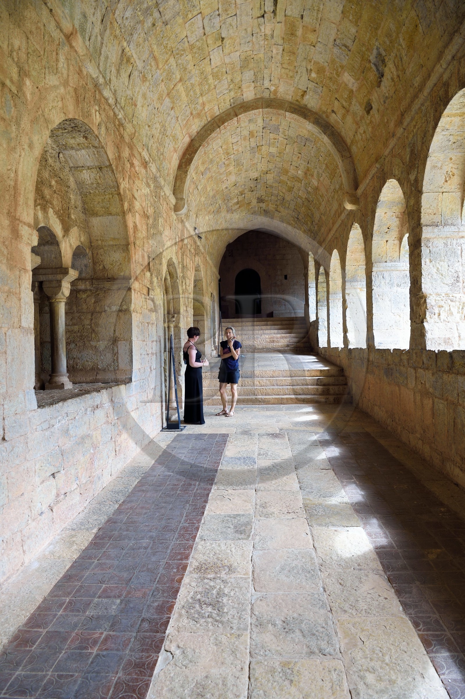 France, Var (83), Abbaye cistercienne du Thoronet, le cloitre