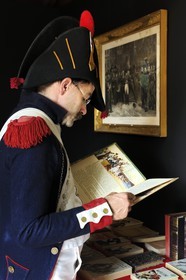 Italy, Liguria, Sarzana, Napoleon Festival, reading books dedicated to Napoleon