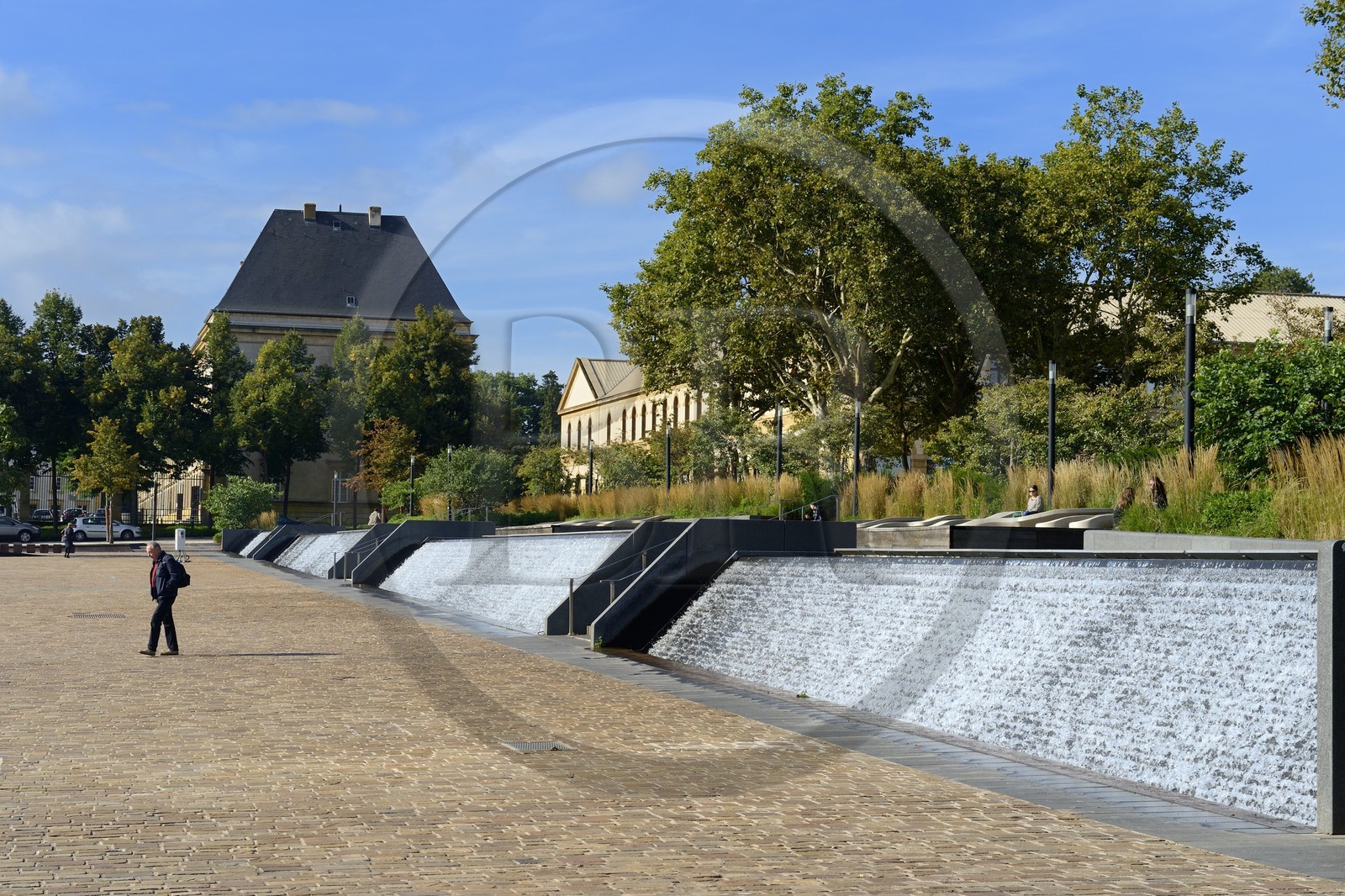 France, Moselle (57), Metz, la place de la République est la plus grande place du centre-ville