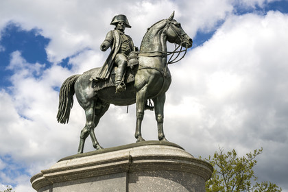 France, Vendée (85), La Roche-sur-Yon, place Napoléon, la statue équestre de Napoléon