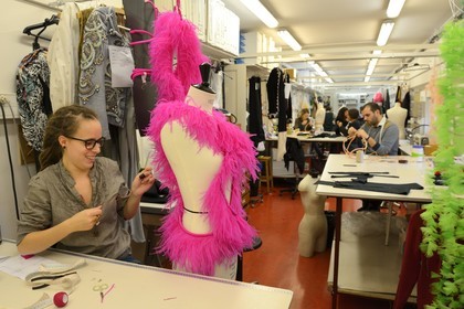 France, Paris, Garnier Opera, the costume workshops, the tailor workshop, making of a theatrical costume