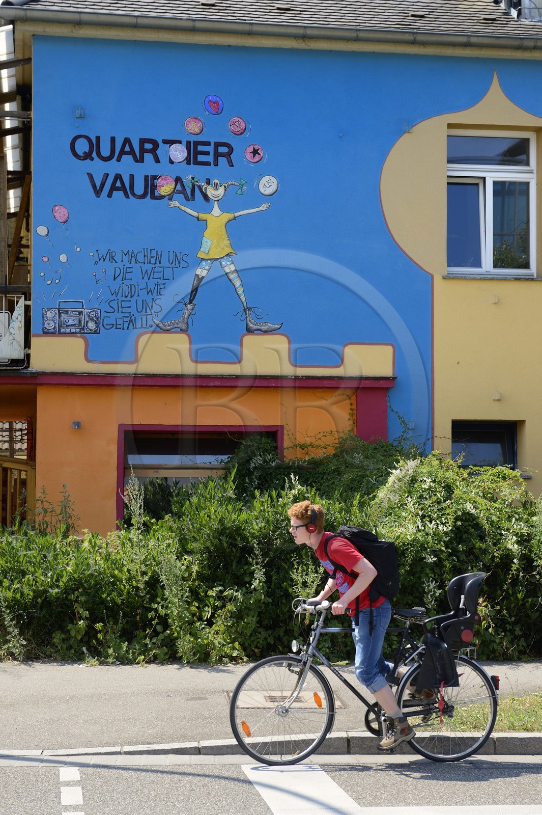 Allemagne, Bade-Wurtemberg, Fribourg en Brisgau, quartier écologique Vauban