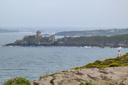 France, Côtes d'Armor (22), Grand Site de France Cap d'Erquy – Cap Fréhel, Plévenon, le Fort La Latte ou château de la Roche Goyon du XVème siècle