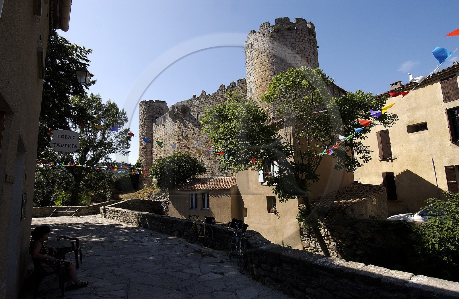 France, Aude (11), chateau du village cathare de Villerouge-Termenes au coeur des corbieres France, Aude (11), chateau du village cathare de Villerouge-Termenes au coeur des corbieres