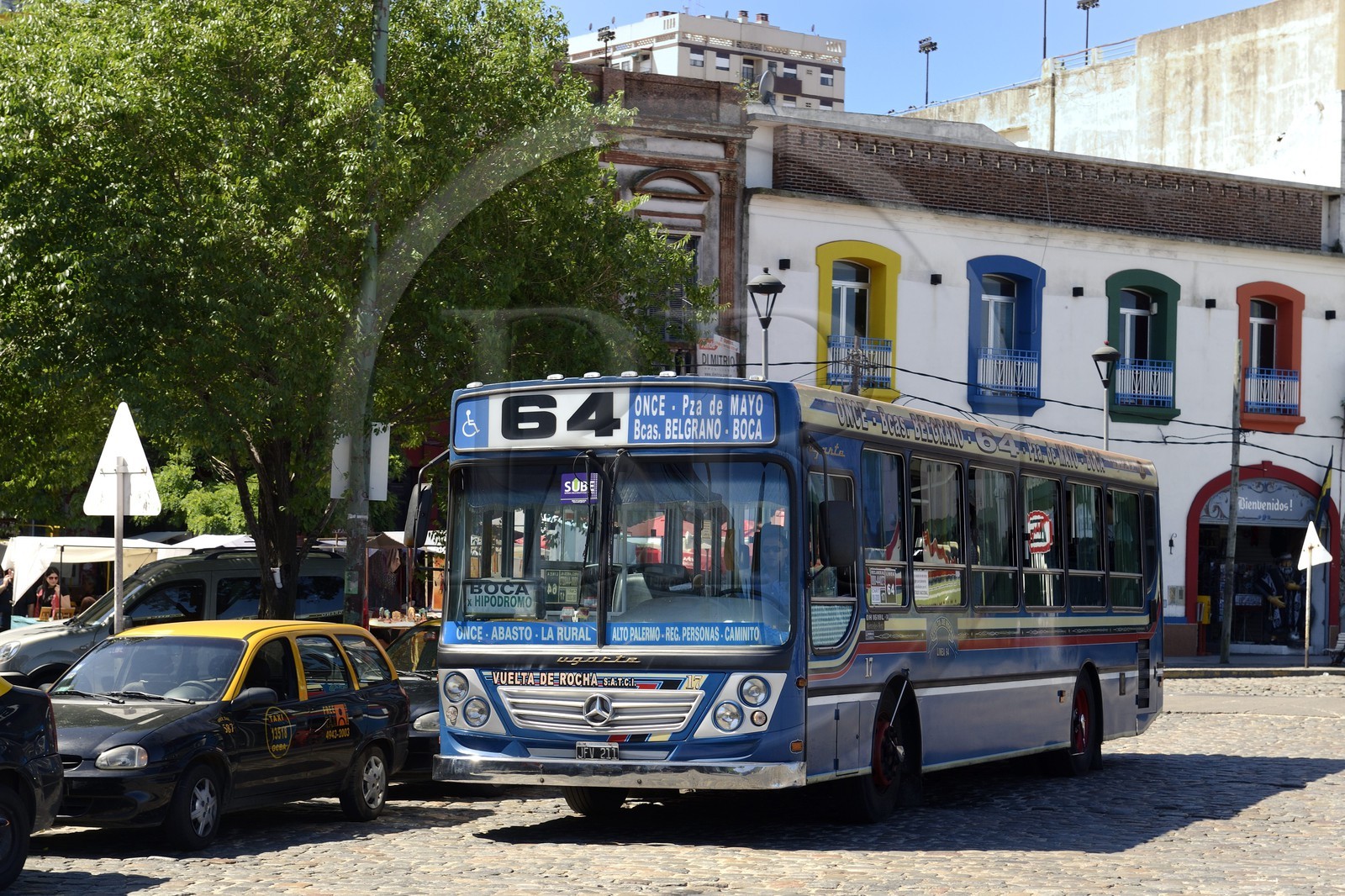 Argentine, Buenos Aires, quartier de La Boca, bus