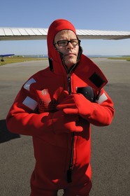 Royaume-Uni, Ecosse, Iles Orcades, Mainland, aéroport de Kirkwall, préparation de vol pour l'Islande