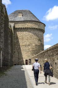 France, Finistère (29), Brest, le château qui abrite le musée national de la Marine