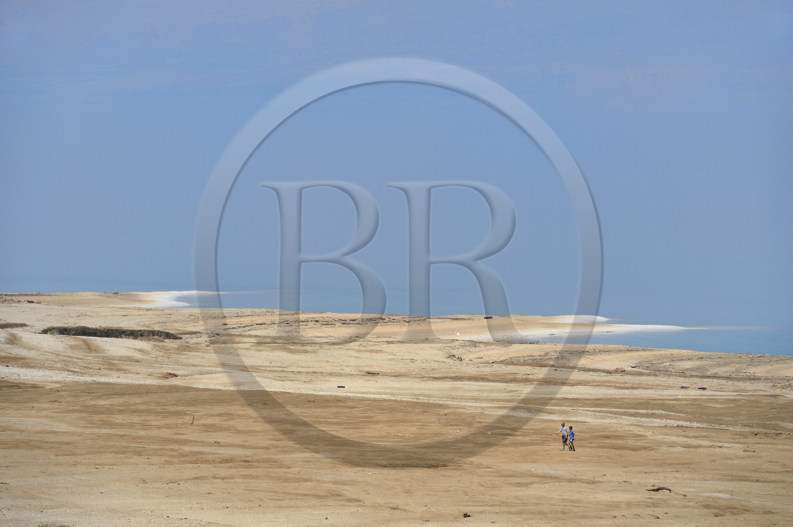 Israel, District sud,  plage de Ein Gedi sur la Mer Morte
