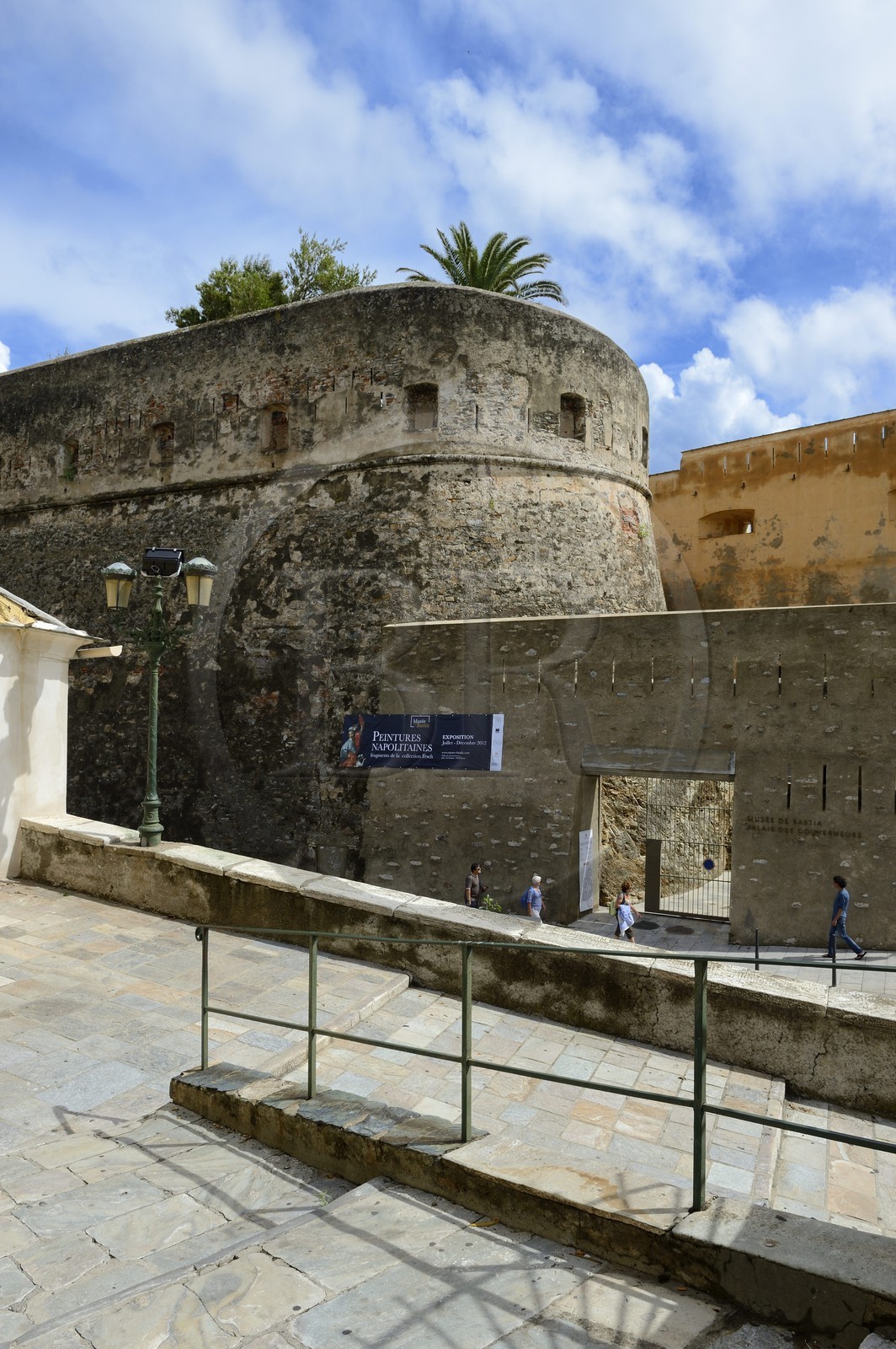France, Haute Corse, Bastia, the Citadel district of Terra Nova, the palace of the Genoese governors that hosts the Musee d'Histoire de Bastia (Museum of Bastia History)